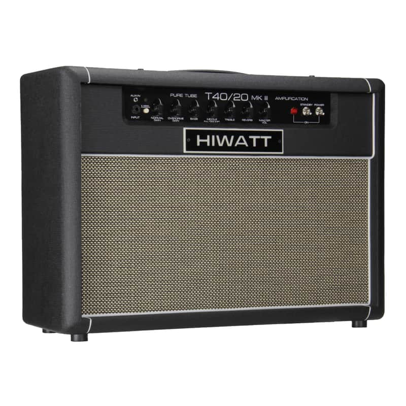 Hiwatt T-Series TB40/20 40/20-Watt 2x12 Tube Combo Amplifier - Black - Open Box image 1