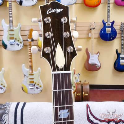 Collings SoCo Deluxe Premium Flame Maple Top Rosewood Fingerboard Lollar Low Wind Imperial Humbuckers Sapphire Blue image 7