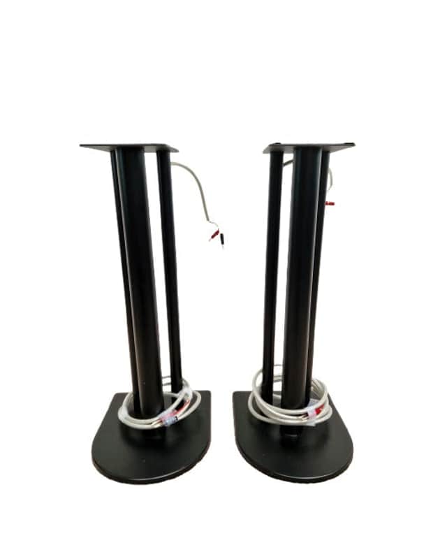 Hi-Fi Speaker Stands - Built In Banana Jack Leads - Excellent image 1