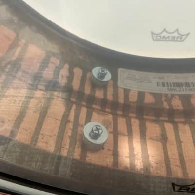 Ludwig LC661T 14x5 Raw Copperphonic Snare Drum with Tube Lugs image 6