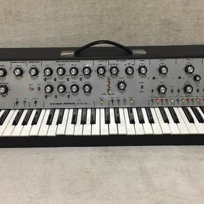 Steiner Parker Synthacon Model 174 1975-1979 Like Minimoog / ARP Odyssey Silverface Wood Sides image 1