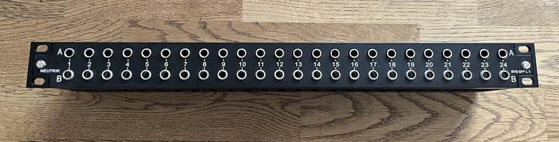 Neutrik NYS-SPP-L1 48-Point TRS Patchbay 2010s - Black image 1