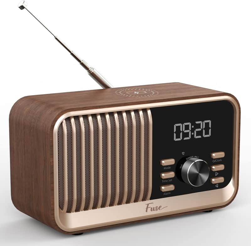 Fuse Hark Bluetooth Radio Speaker 10W Wireless Charger FM Radio Alarm Clock image 1