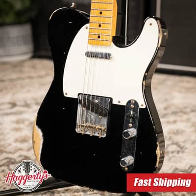 Fender Custom Shop 2021 Winter Event LTD '51 Telecaster Relic, Aged Black with Hardshell Case - Used image 1