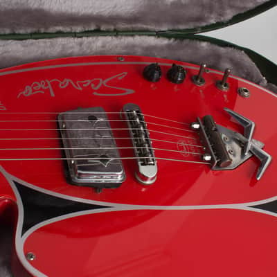 Wandre  Scarabeo Solid Body Electric Guitar (1965), molded plastic hard shell case. image 12