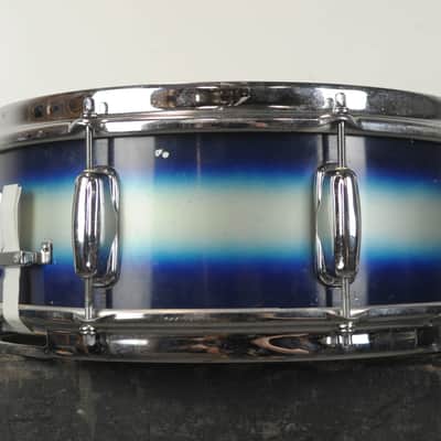 1960s Slingerland 5x14 Blue & Silver Duco Hollywood Ace Snare Drum image 5