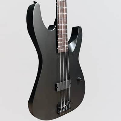 ESP LTD M-4 Black Metal 4 String Electric Bass Guitar - Satin Black image 2