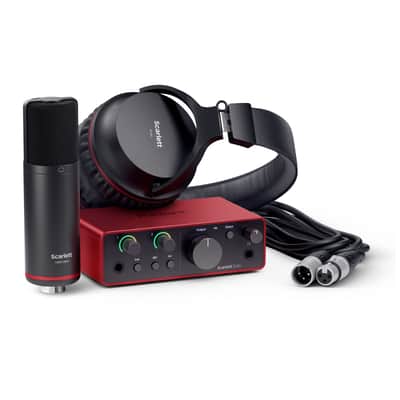 Focusrite Scarlett Solo Studio 4th Gen with CM25 MKIII & SH-450 - USB Interface image 1