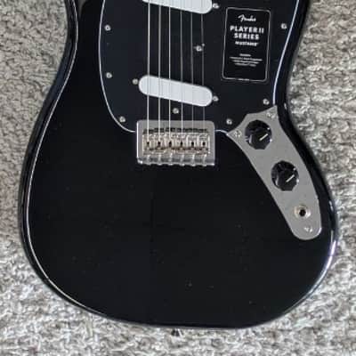 Mint Fender Player II Mustang Electric guitar, Rosewood Fingerboard, Black - MIM image 1