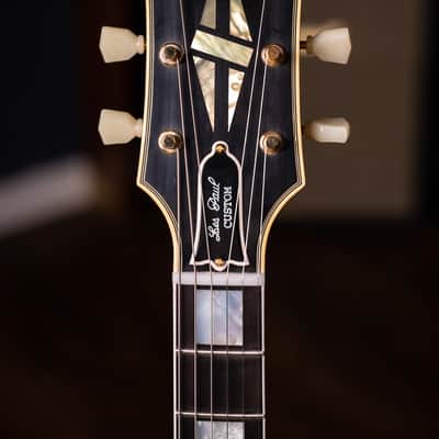 Gibson Custom Shop Murphy Lab 1957 Les Paul Custom Reissue 3-Pickup Bigsby Light Aged Electric Guitar 2023 - Ebony image 3
