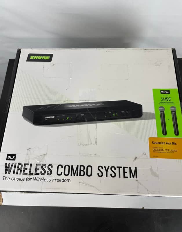 Shure BLX288/SM58 Dual Handheld Wireless Microphone System, H11 Band image 1