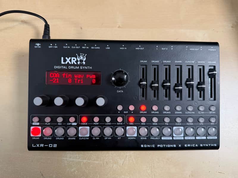 Erica Synths LXR-02 Digital Drum Synth 2021 - Black | Reverb