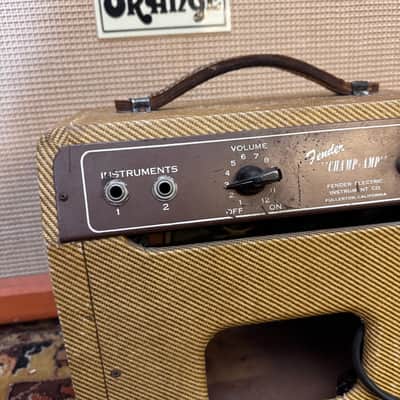 Vintage 1954 Fender Tweed Champ 5D1 Wide Panel Clean USA Amplifier Combo *1950s* image 10