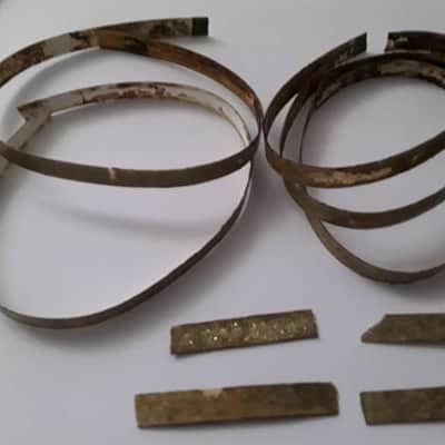 Vintage LEEDY HOOP INLAYS for BASS - SNARE DRUM - TOM / FLOOR TOM WOOD HOOPS 1930s 1940s 1950s 1960s image 2
