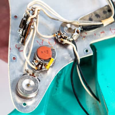 1965 Fender Stratocaster Surf Green Owned by Brian Setzer image 10