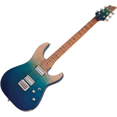 Schecter C-1 Standard Plus Electric Guitar - Blue Fade image 3