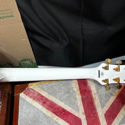 Gretsch G5021WPE Rancher Penguin Parlor Acoustic Electric Guitar Fishman White image 14