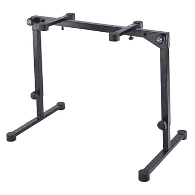 K&M 18820 Omega Pro Collapsible Steel Keyboard Stand with Adjustable Legs Black image 1