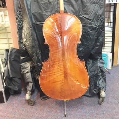 Celestini 4/4 Size 'Cello-Solid Wood High Flame-Shop Setup-Hard Case and Bow-NEW! image 5
