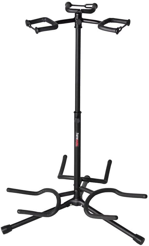 Gator Frameworks Adjustable Triple Guitar Stand; Holds Three Electric or Acoustic Guitars image 1