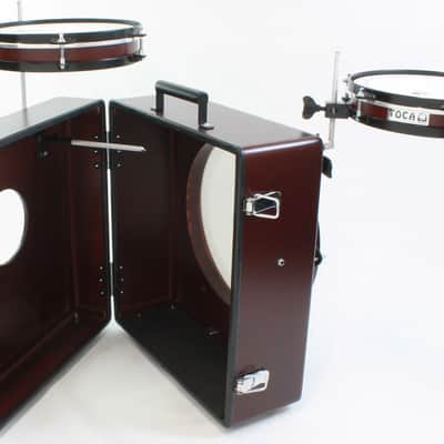 Toca Percussion Kickboxx Suitcase Drum Set with Kickboxx, 10" Snare, 10" Tom, and 3 Acce... image 14