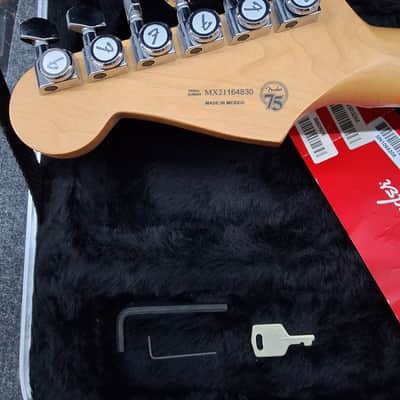 Fender Player Plus Stratocaster with Pau Ferro Fretboard 2021 - Present - Aged Candy Apple Red image 5
