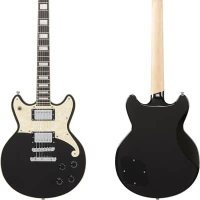 D'Angelico Premier Brighton Electric Guitar - Black Flake image 6