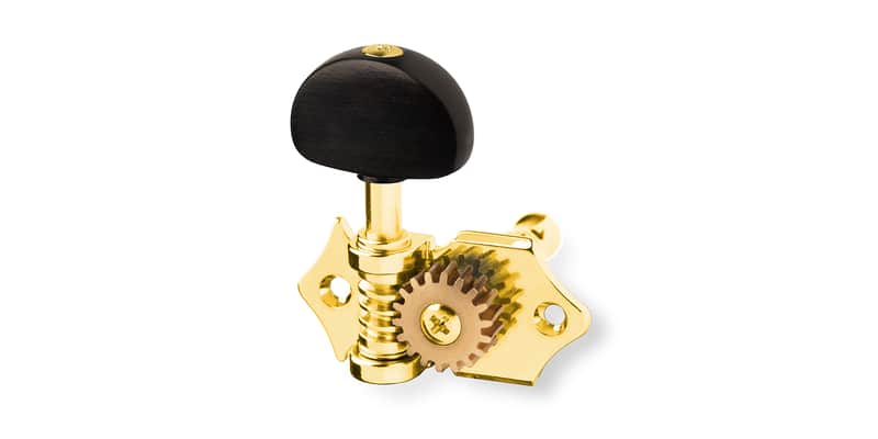 Guitar Monkey ApeX - Open Tuners - Kidney Bean Ebony Buttons - 18:1 - Gold image 1