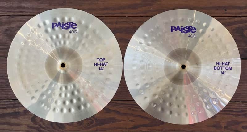 USED Paiste 400 14" Hi-Hat Cymbals (Pair) image 1