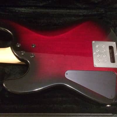 USA Hamer Cruise Bass 1996 Black Cherry Burst w/ 2 Tek Bridge & Seymour Duncan Pickups image 3