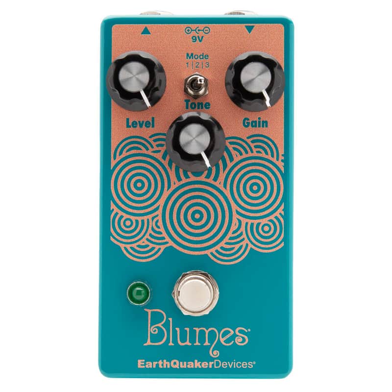 EarthQuaker Devices Blumes Small Signal Shredder Overdrive Pedal for Bass (Water Blue) image 1