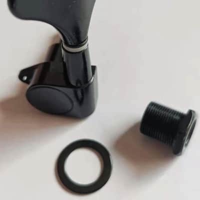 2R2L Sealed Bass Guitar Tuning Pegs Keys Machine Head Tuners for Precision Bass and Jazz Bass, Black image 5