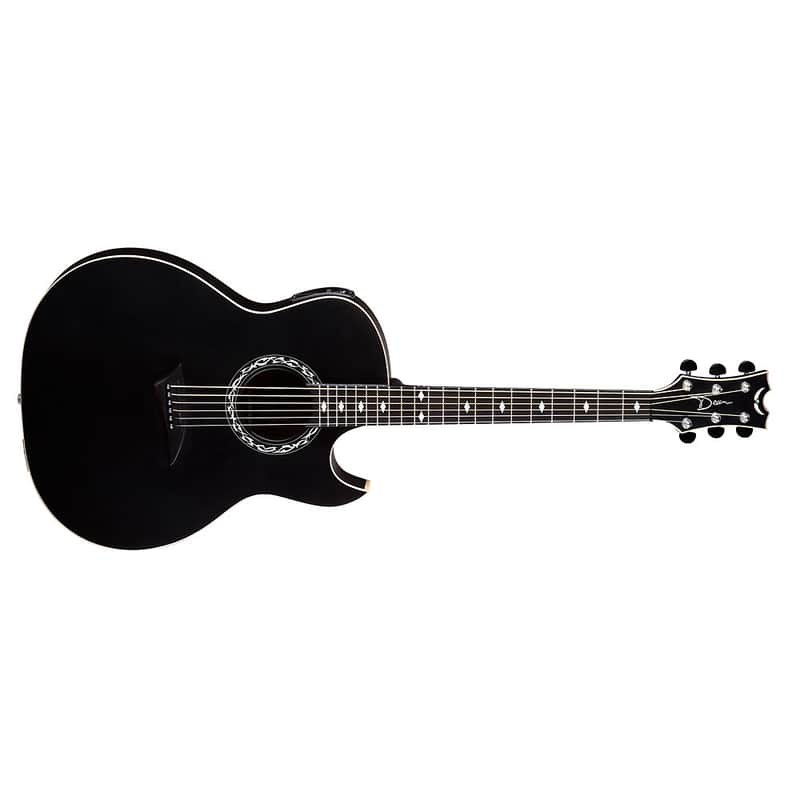 Dean EX-BKS Exhibition Thin Body w/ Aphex Electronics Black Satin image 2