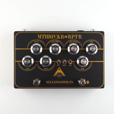 Mile End Effects MTHRFCKR=RPTR Tape Delay 2022 Black/Gold image 1
