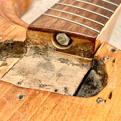 1964 Mosrite Ventures Body & Neck Husk Natural Refin-Vintage 1960's for Restoration image 14