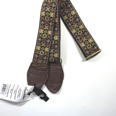 Souldier Guitar Strap (soldier) - Woodstock - Gold Saugerties Handmade - Fabric