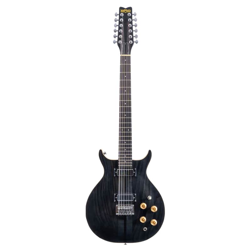Washburn Hawk 12-String Electric Guitar (Trans Black) *USA Small Business* image 1