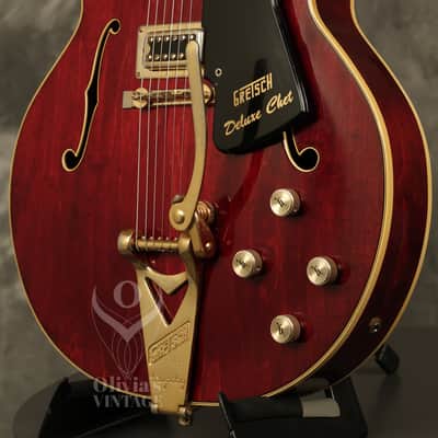 1972 Gretsch 7680 Deluxe Chet Atkins Autumn Red image 6