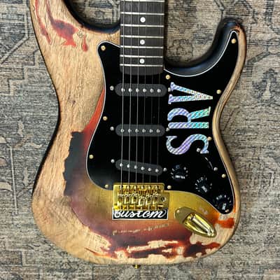 Distressed SRV tribute Strat style image 5