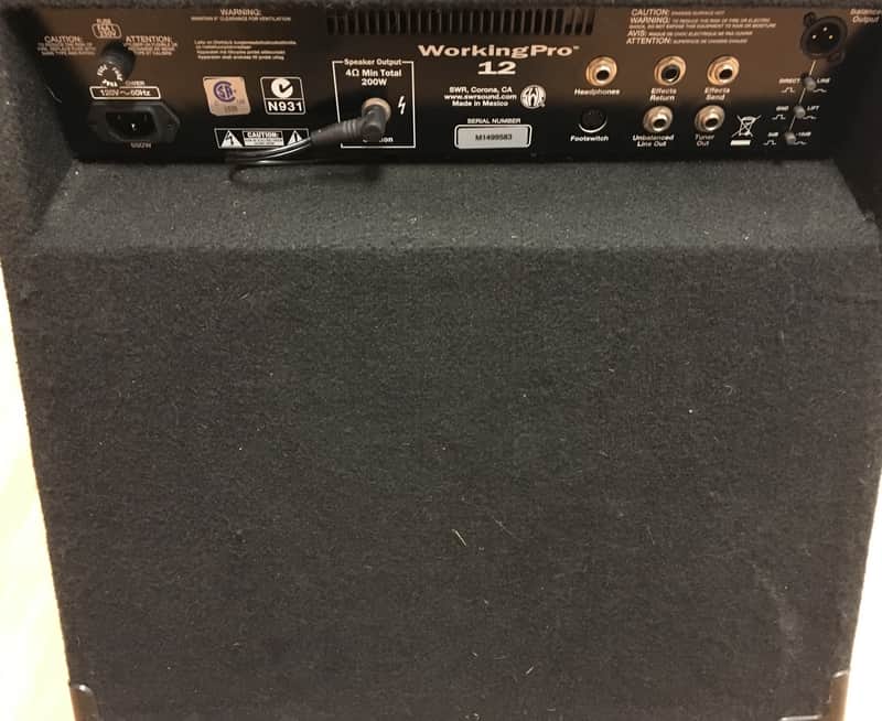 Used SWR WorkingPro 12 Combo Bass Amplifier | Reverb