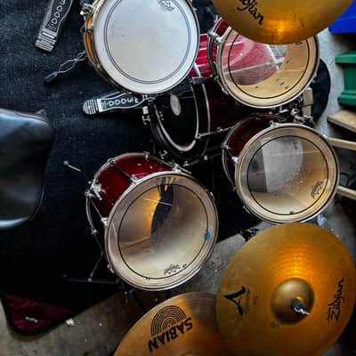Mapex Mars Pro 5 Piece Drum Kit in Red Lacquer image 5