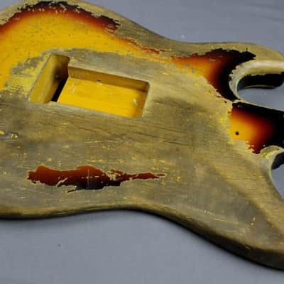 MJT Official Custom Order Vintage Aged Nitro Finish Guitar Body by Mark Jenny VTS Sunburst image 11