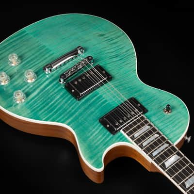 2025 Gibson Les Paul Modern Figured - Seafoam Green | USA „AAA“ Flamed Maple Ebony Fretboard Burstbucker Pro Humbucker Coil Tap 3.54kg | CoA OHSC image 7