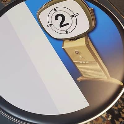 Neil Peart POWER WINDOWS 22” 1 & 2 Bass Drum Head Collectible & BONUS !!! image 3
