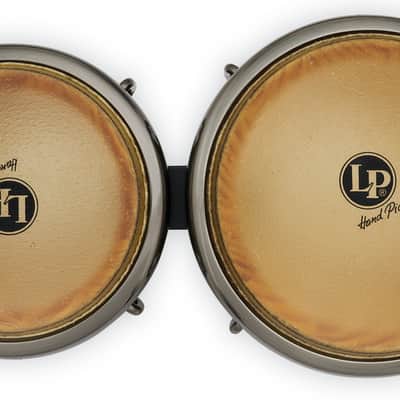 Latin Percussion LP Raul Rekow Signature 7-1/4" and 8-5/8" Bongos - Dark Walnut with Black Satin Hardware (LP201AX-2RRB) image 7