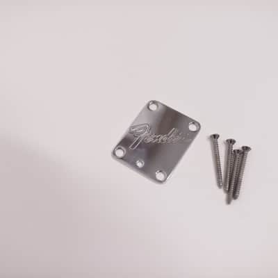 1987-1988 Vintage Fender Stratocaster Plus Neckplate w/Original Screws 1989 1990 1991 1992 1993 image 4