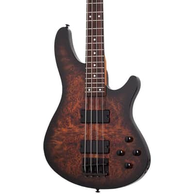 Schecter 3970-SHC C-4 Standard 4 String RH Electric Bass - Tobacco Burl image 1