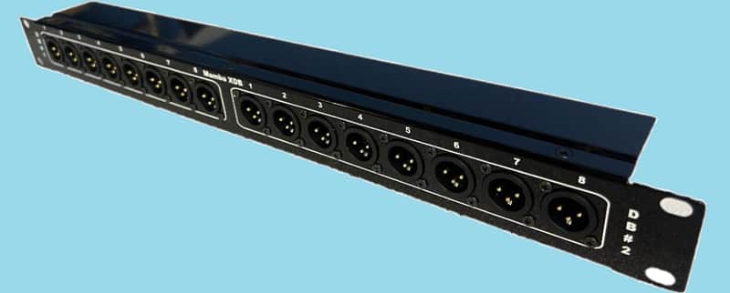 NETWORKSOUND MAMBA 16 XLR DB25 パッチベイ Mamba 16 XLR Male to 2 DB25 Tascam Analog Pinout 1RU Patch Bay
