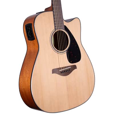 Yamaha FGX800C Folk - Cutaway - Solid Sitka Spruce Top - Natural image 5