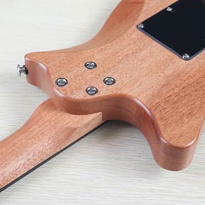 Custom Handmade HH Electric Guitar, Okoume Body and Neck image 5